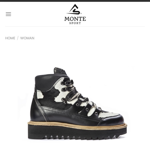 MONTE SPORT  “BRIGITTE“ White & Black Boots Size 37 - Picture 15 of 16